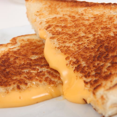 The superior melting qualities of American cheese make it ideal for grilled cheese sandwiches.