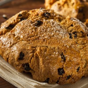 Irish soda bread is easy to make and a great appetizer while you're making the main St. Patty's Day meal.