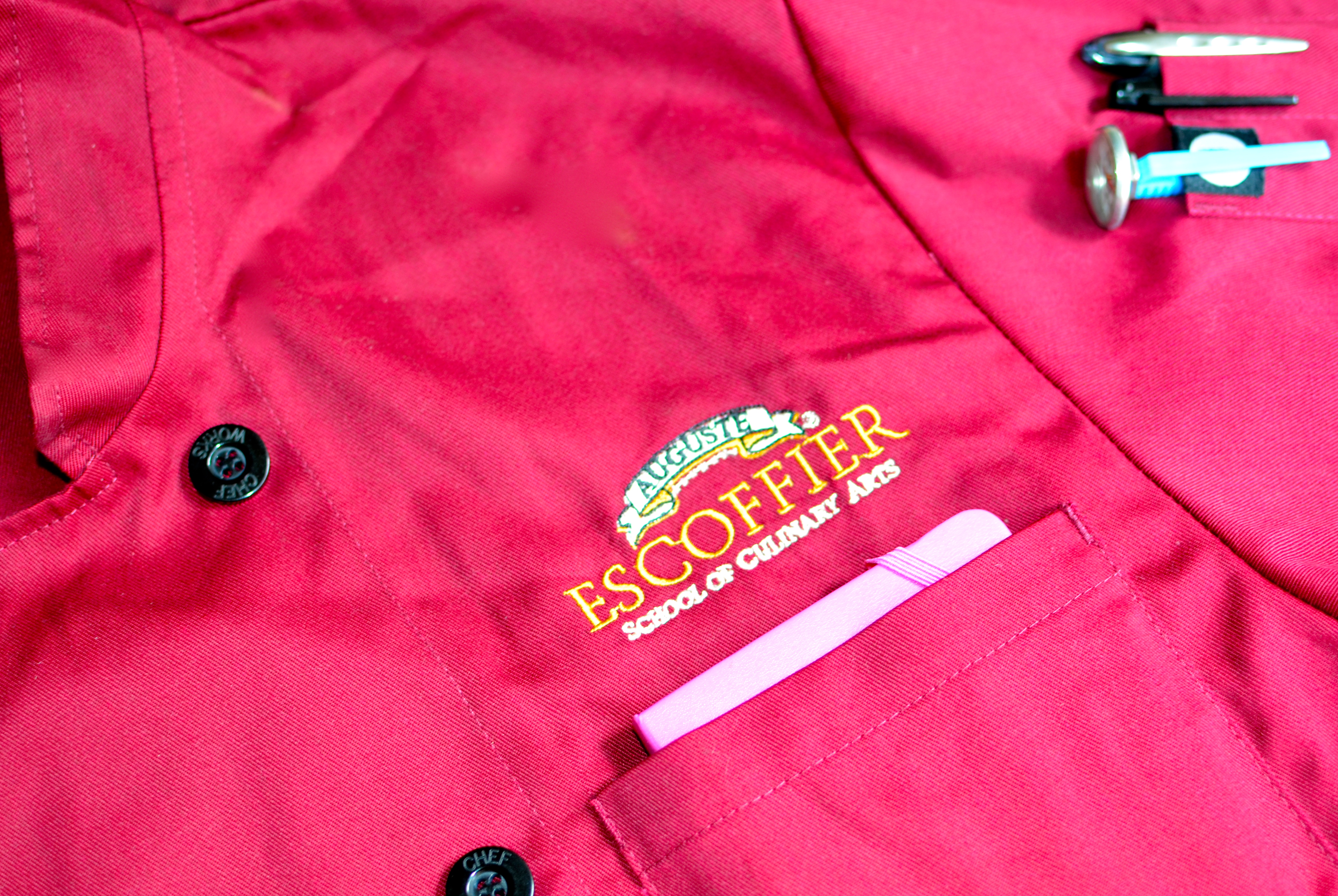 Wear Escoffier Schools chef coat proudly