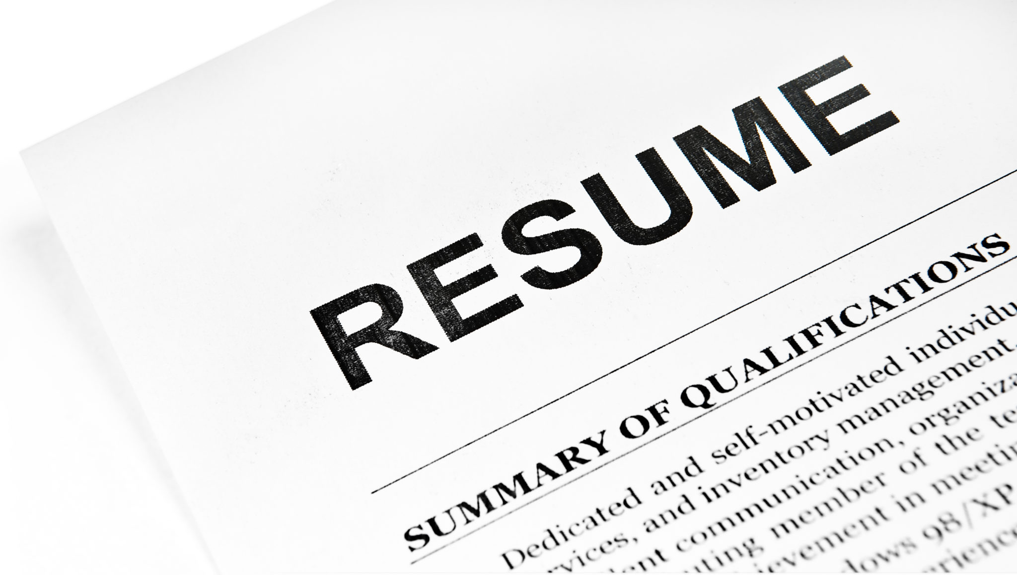 tips for a perfect resume