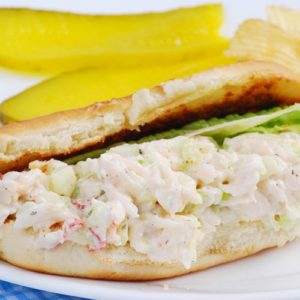 Lobster rolls are a food closely associated with New England's culinary traditions.