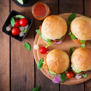 Fried chicken sandwiches have become a tasty trend in American restaurants.