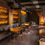 Modern public place with stylish interior