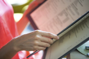 Restaurant menu