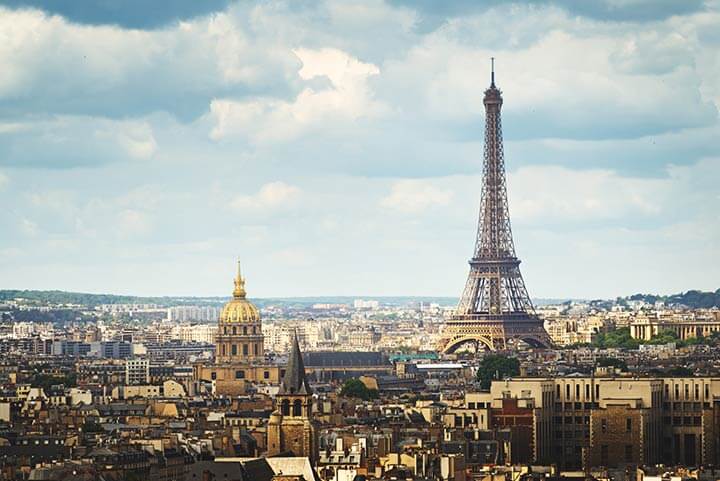 Eiffel tower in Paris, France