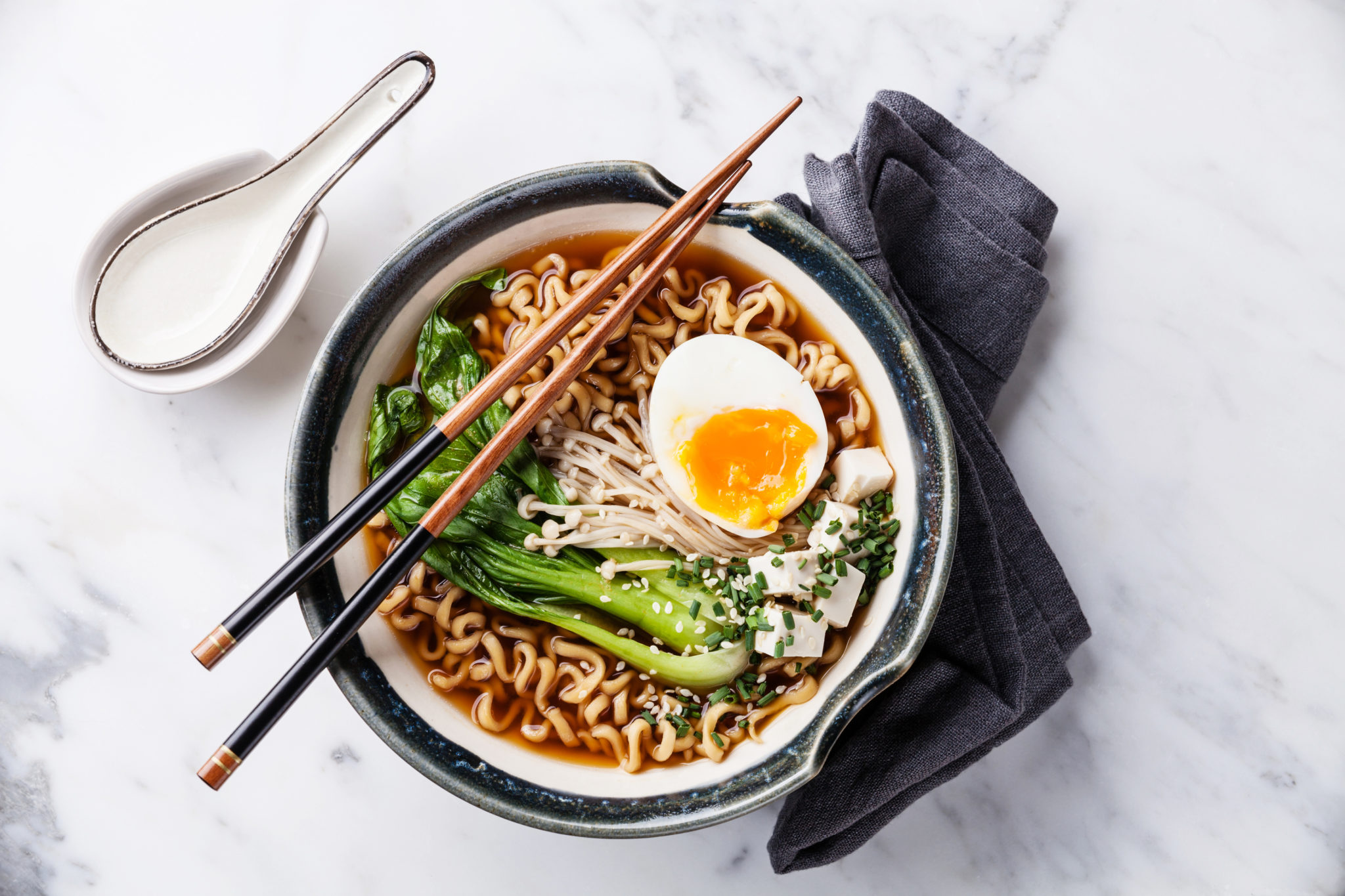 When it comes to ramen, you can play around with different broths and toppings.