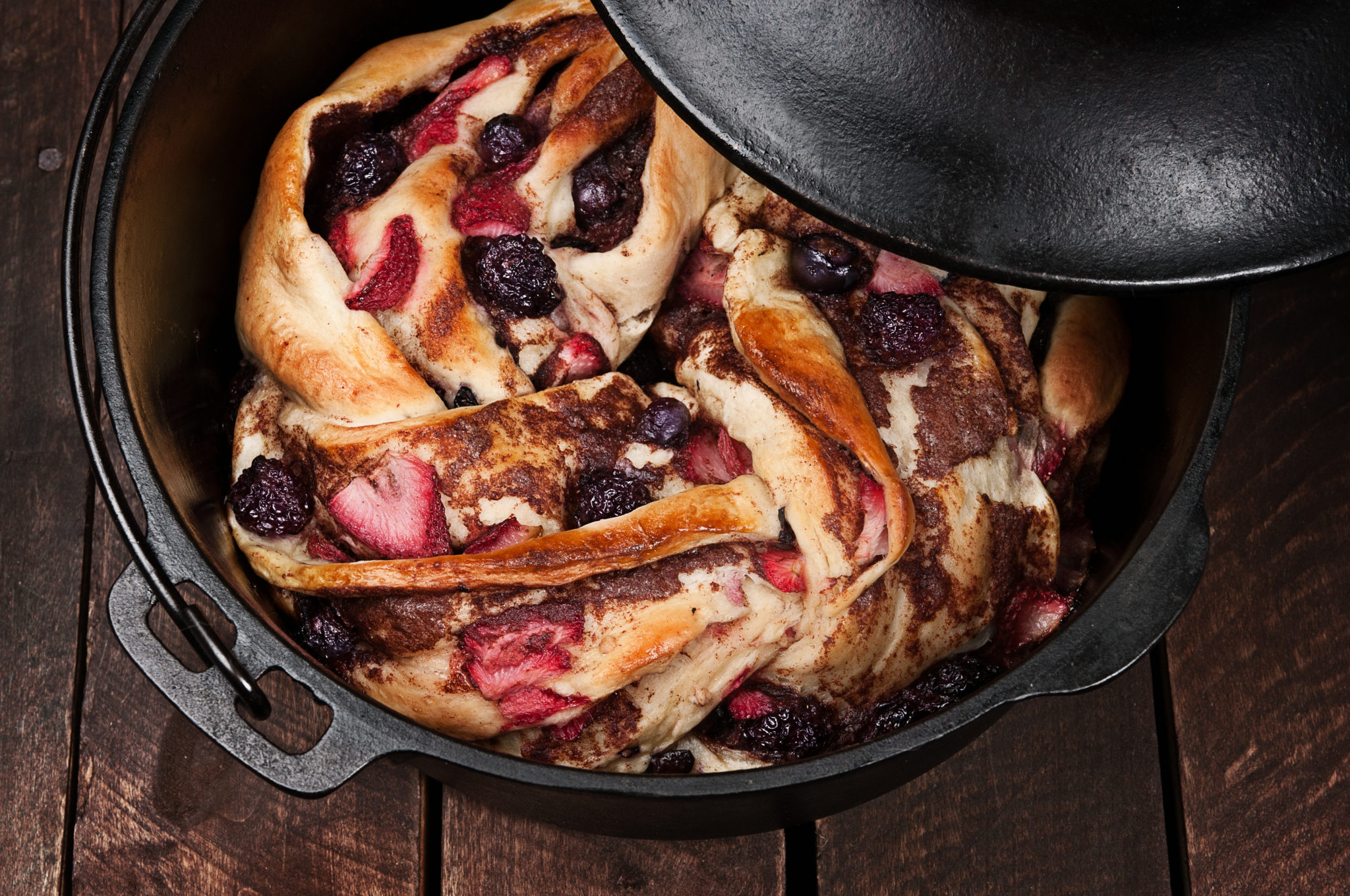 You can even make desserts using a dutch oven. 