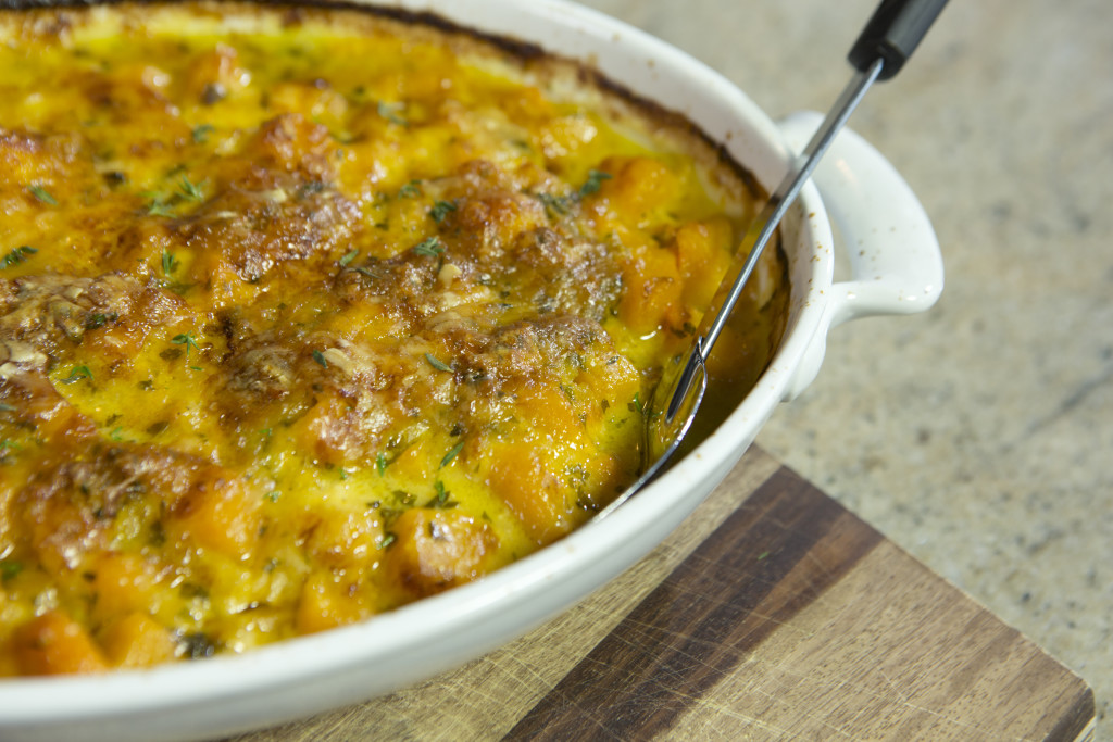 Butternut squash gratin