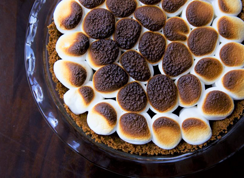 You can top the chocolate with marshmallows or a homemade meringue. 