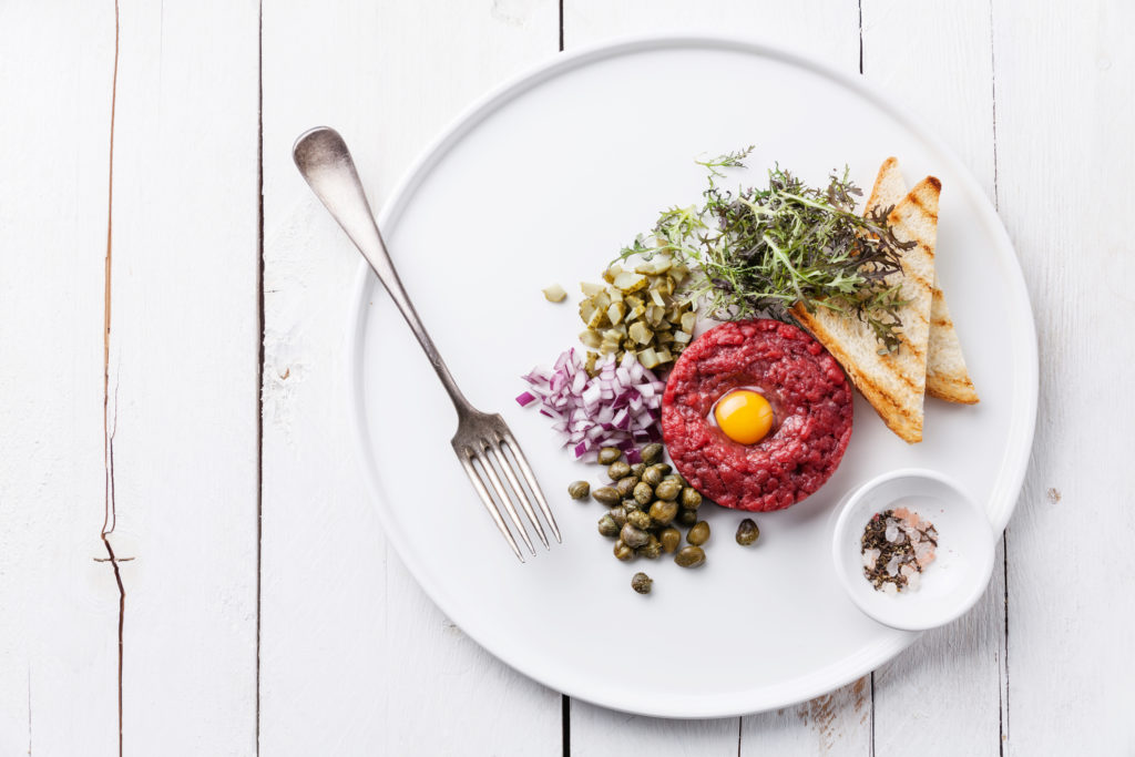 Steak tartare is a great dish you can make with minced meat. 