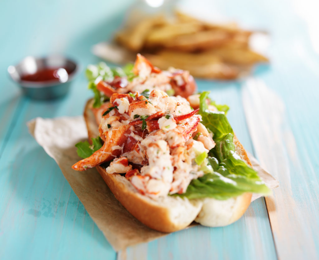 Lobster roll is a great, casual dish. 