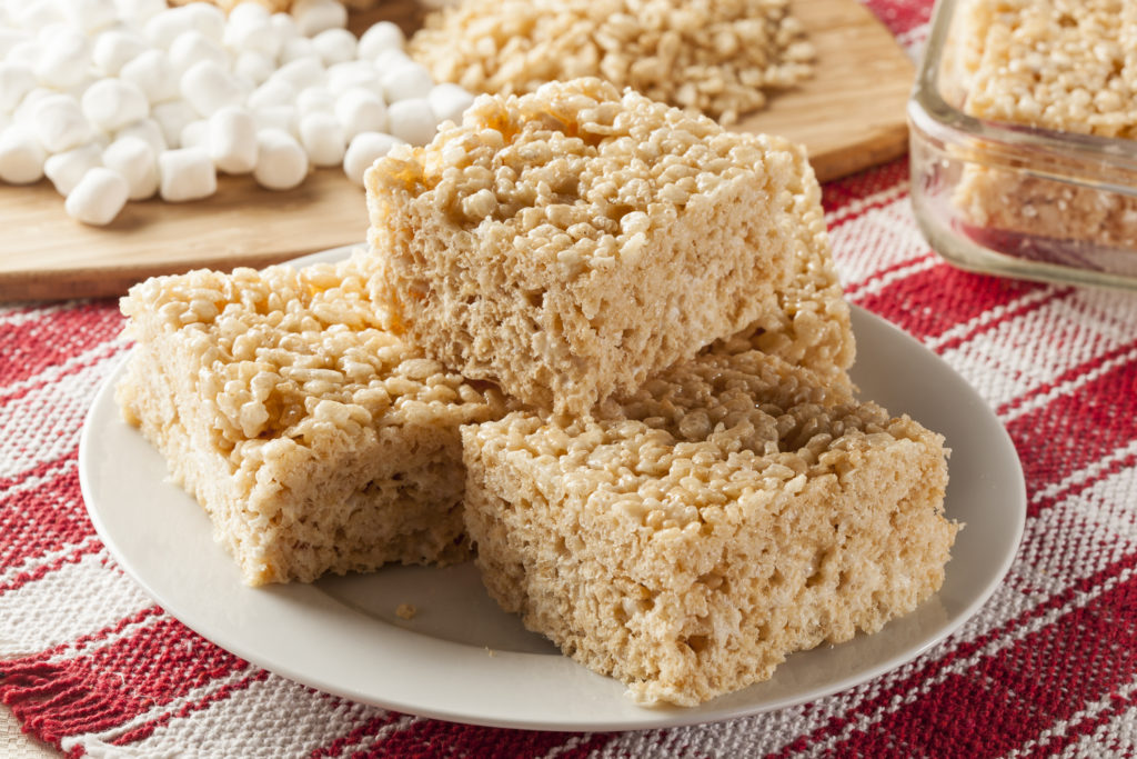 Experiment with other cereals for your krispie treats. 