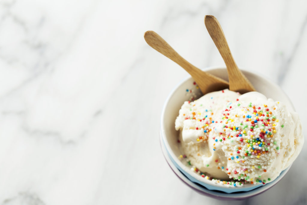Fruity Pebble ice cream is a great treat. 
