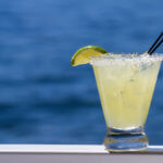 refreshing margarita on the water