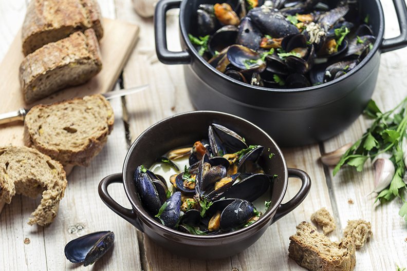 Bivalves include popular seafood like mussels, clams, scallops and oysters. 