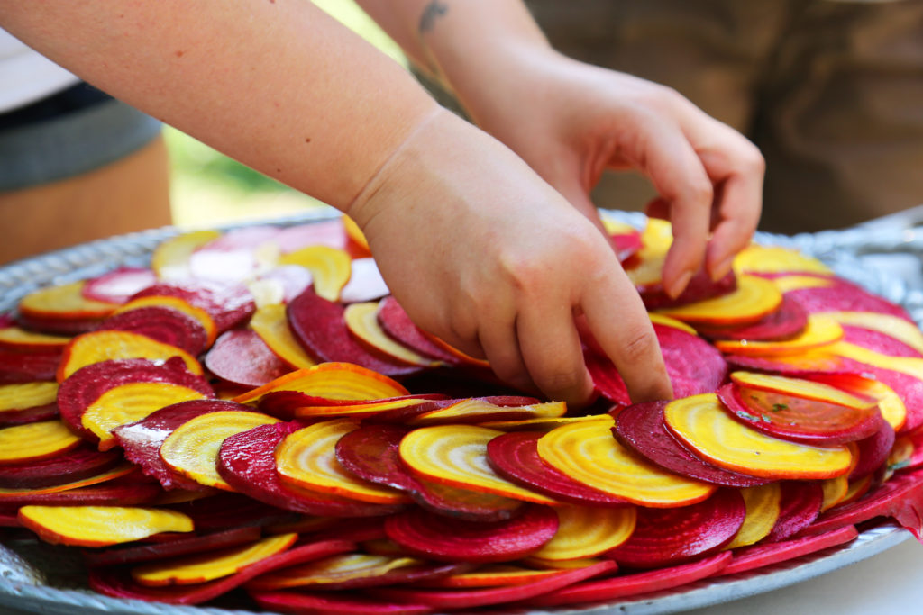 Fresh beet carpaccio