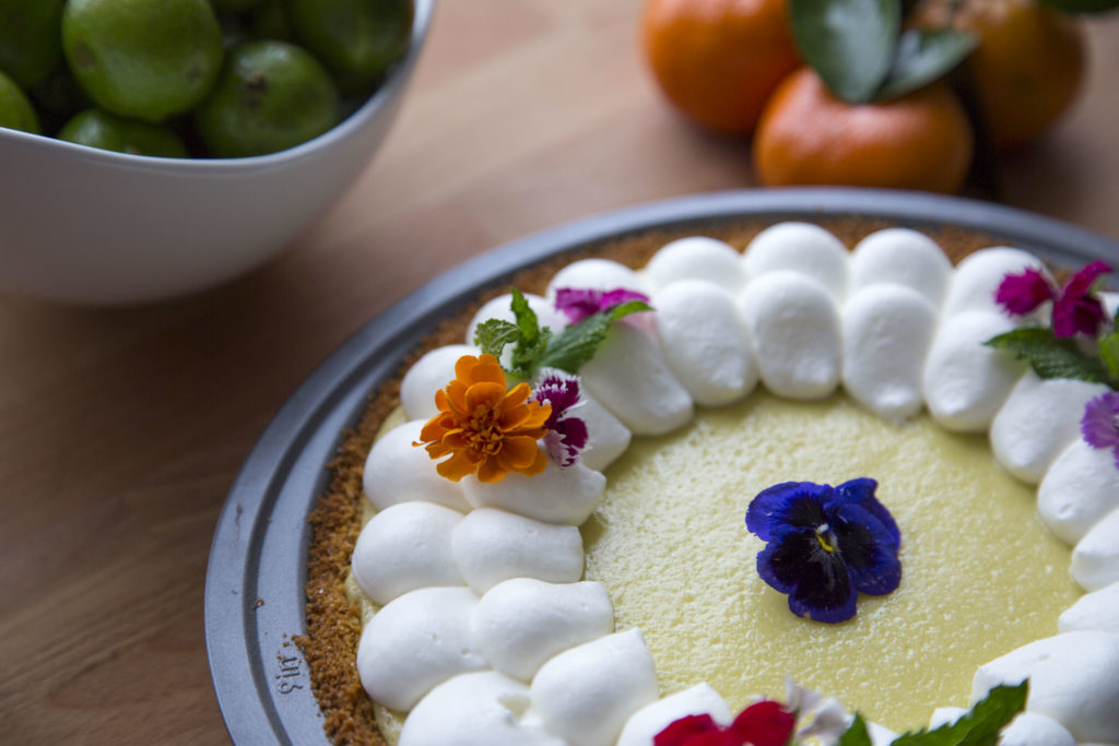 Edible flowers make a beautiful garnish. 