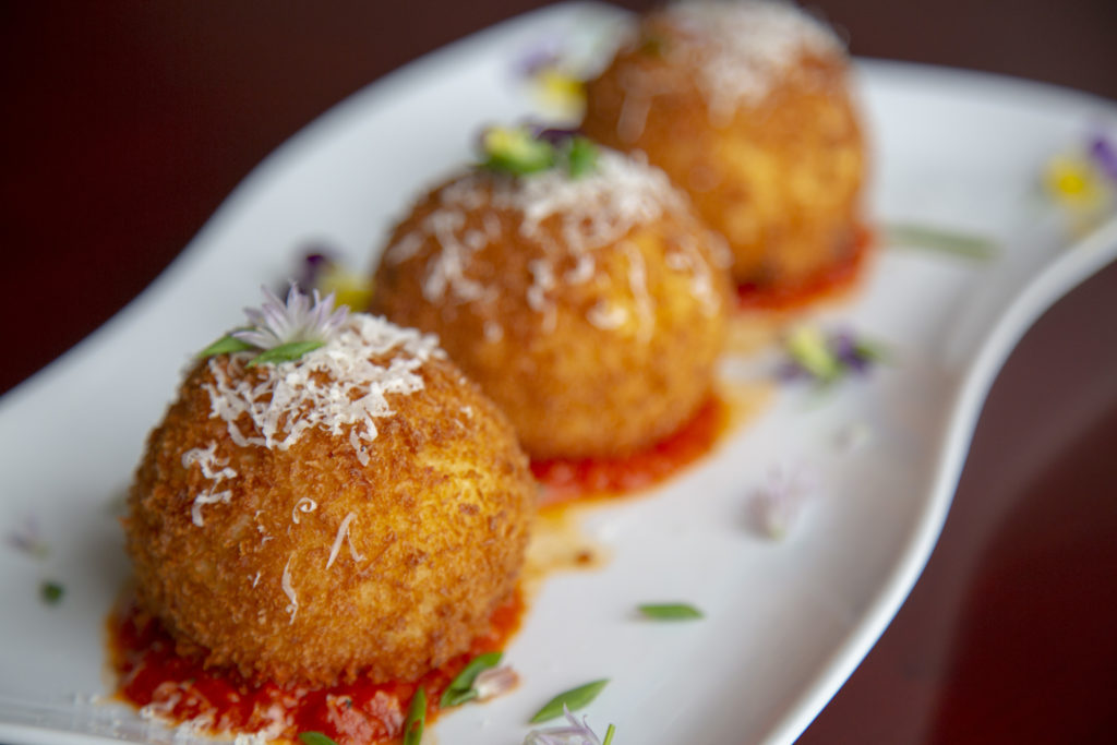 Arancini is a great starter for dinner parties.