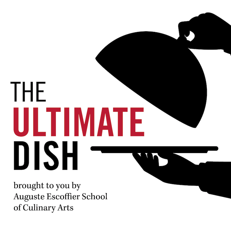 Logo for The Ultimate Dish podcast