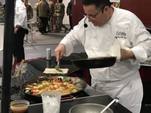 Escoffier Chef Instructor Kevin Quinn at JCTE Culinary Competition