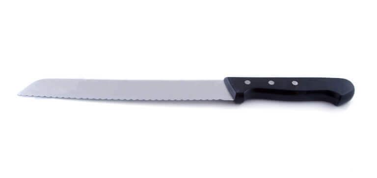 Bread Knife with white background