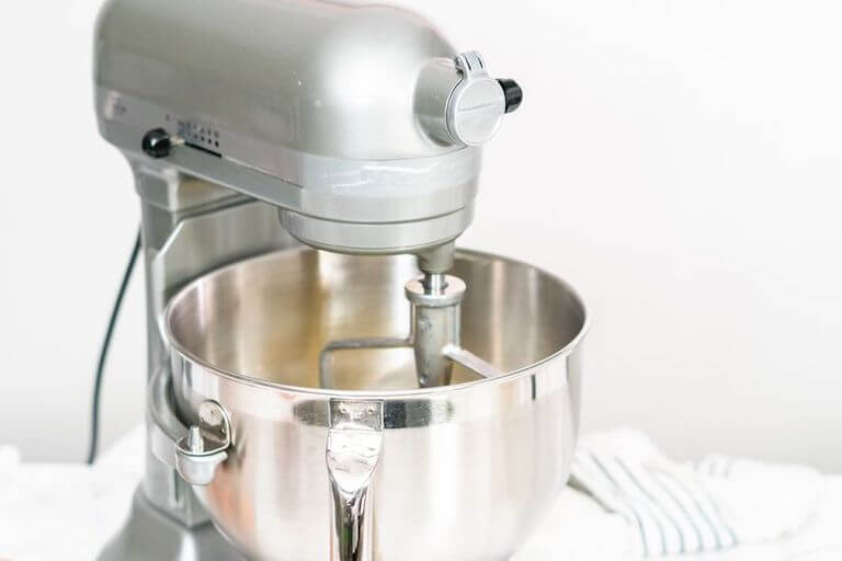 Silver stand mixer