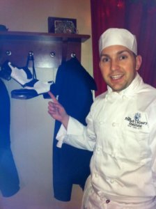 Chef Steve hanging up his dancing shoes