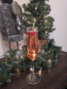 Poinsettia Champagne Cocktail