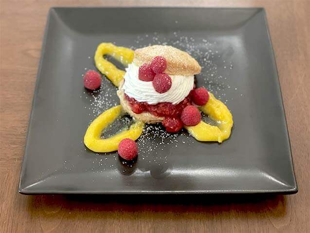 Raspberry and Passion Fruit Shortcake