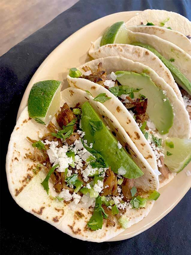 Slow roasted carnitas tacos