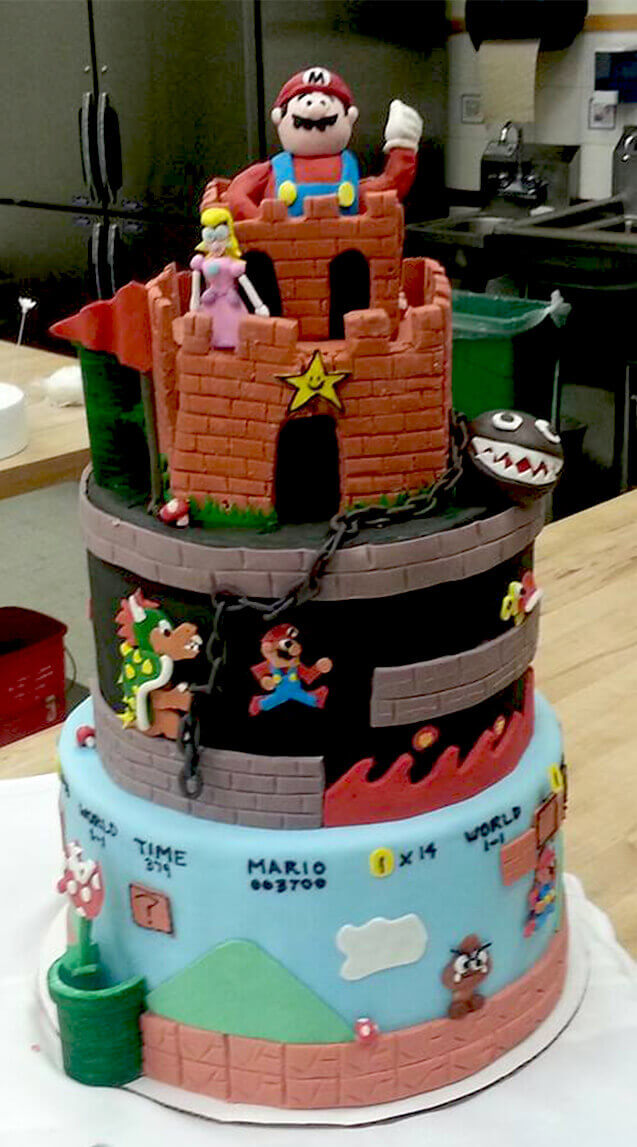 mario world decorative layer cakecake