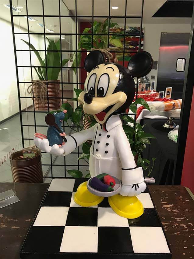 Mickey Mouse Chocolate Sculpture