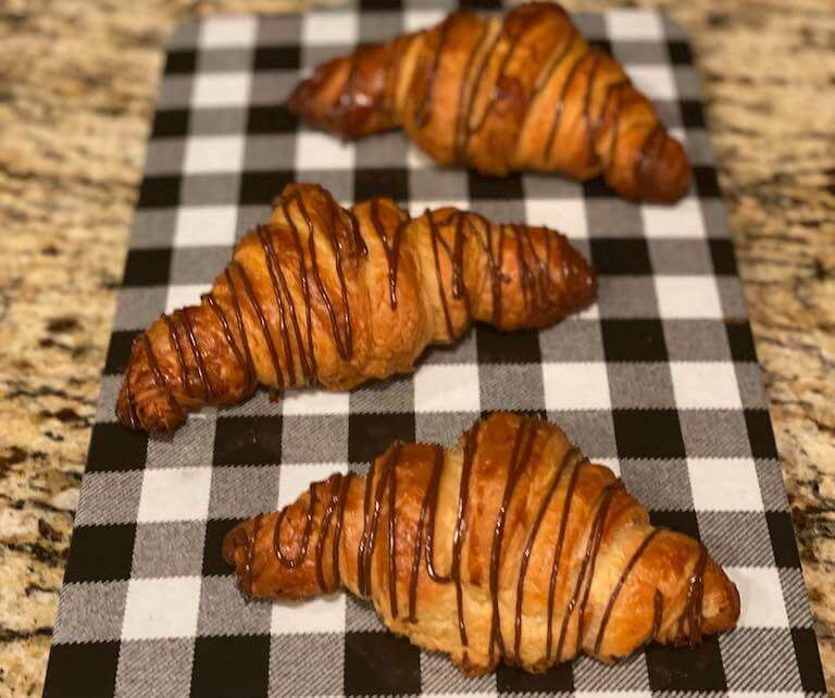 Chocolate croissants by Escoffier student Brandy Brinkley of Sugar’s Bake Shoppe