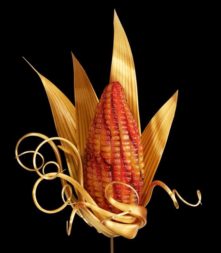 An ear of corn made of sugar