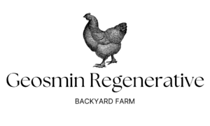 geosmin regenerative backyard farm logo