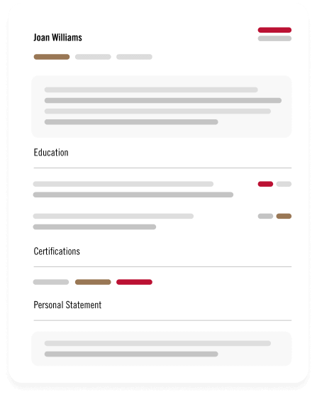 An illustration of an example resume