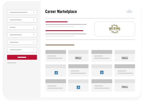 Career marketplace illustration