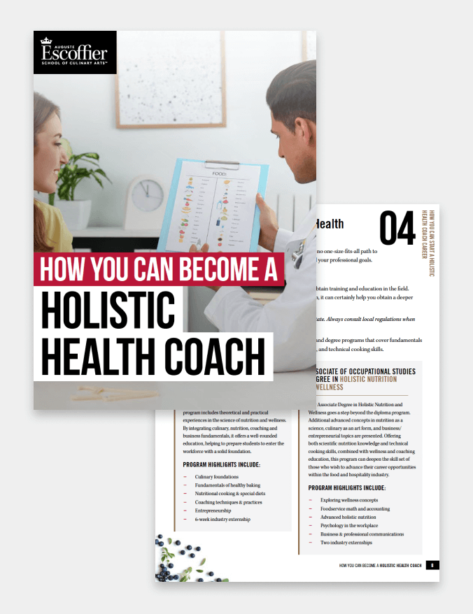 How to become a holistic health coach cover page and internal page screenshots