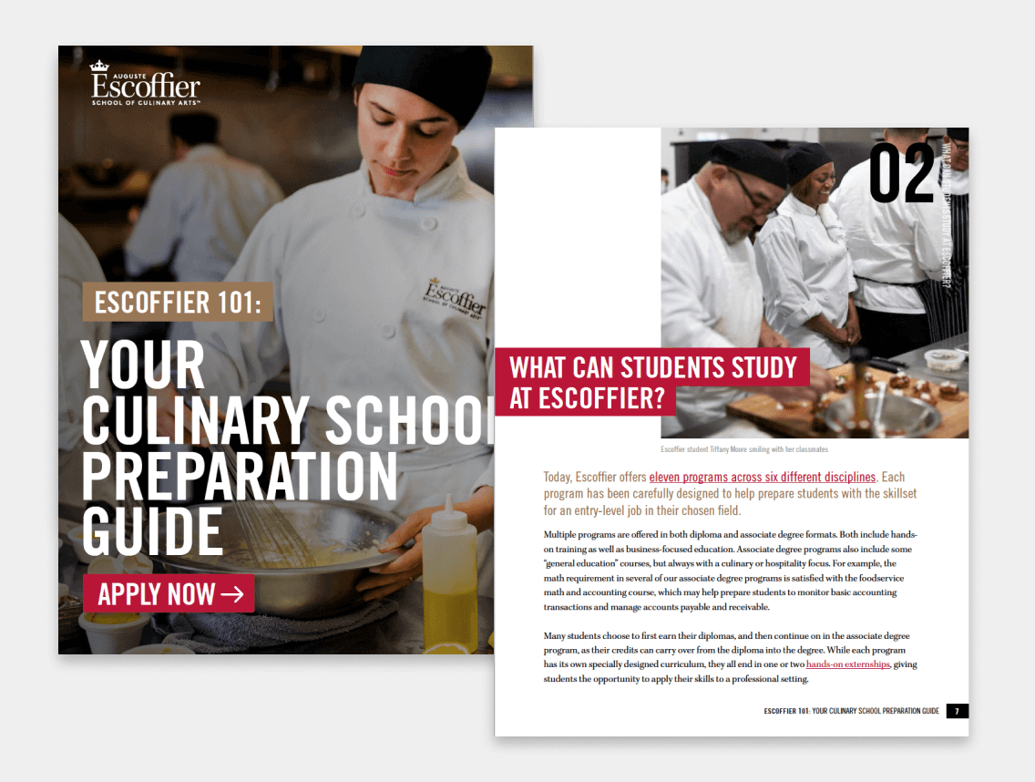 escoffier 101 guide to getting into culinary school