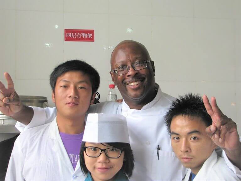 Chef Eric with students from The Sichuan Culinary Institute