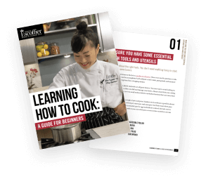 Learn to cook cover page and internal page screenshots