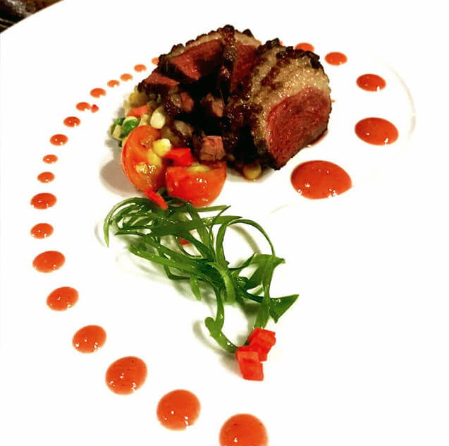 seared duck breast