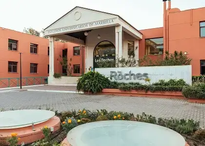 Exterior of Les Roches Marbella campus in Spain