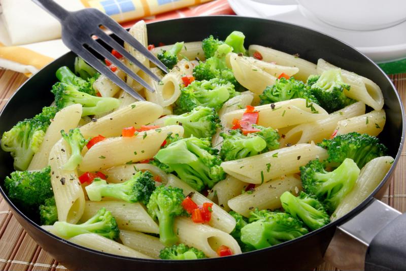 Broccoli and pasta make a great combination.