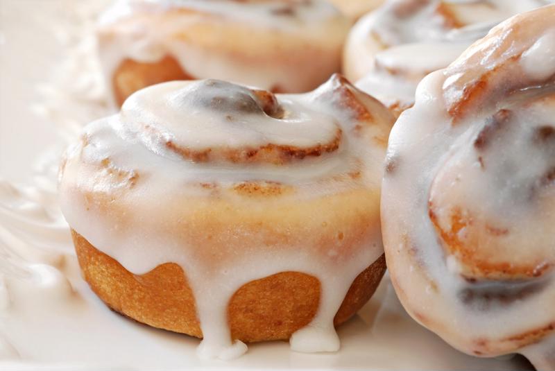 Use less milk for a thick glaze.