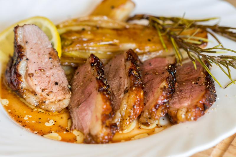 For a rustic, flavorful dish, try making duck.