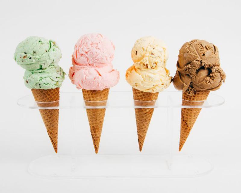 Hand-dipped ice cream comes in many flavors, but they take up a lot of freezer space.
