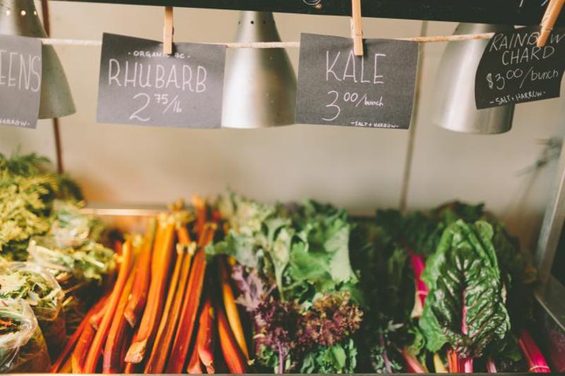 Vegetables for sale.