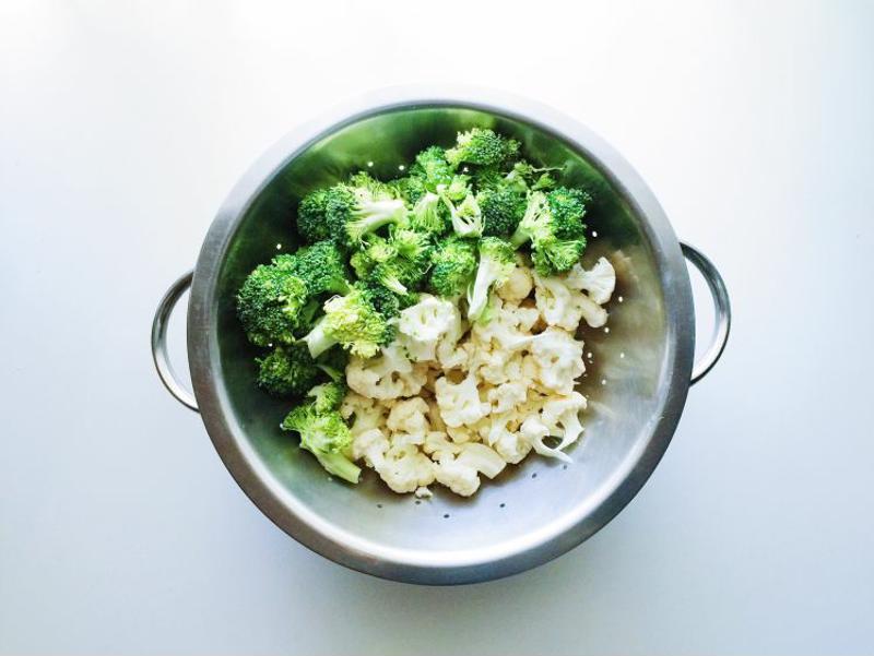 Cauliflower and broccoli