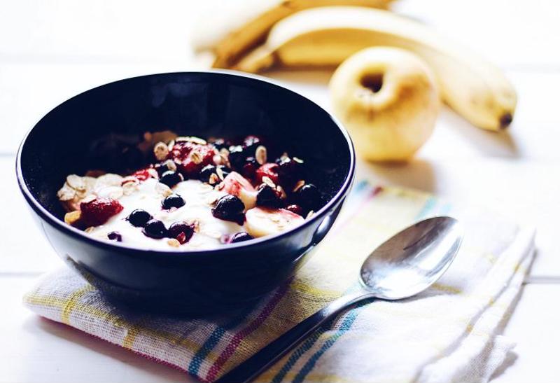 A breakfast bowl with fruit